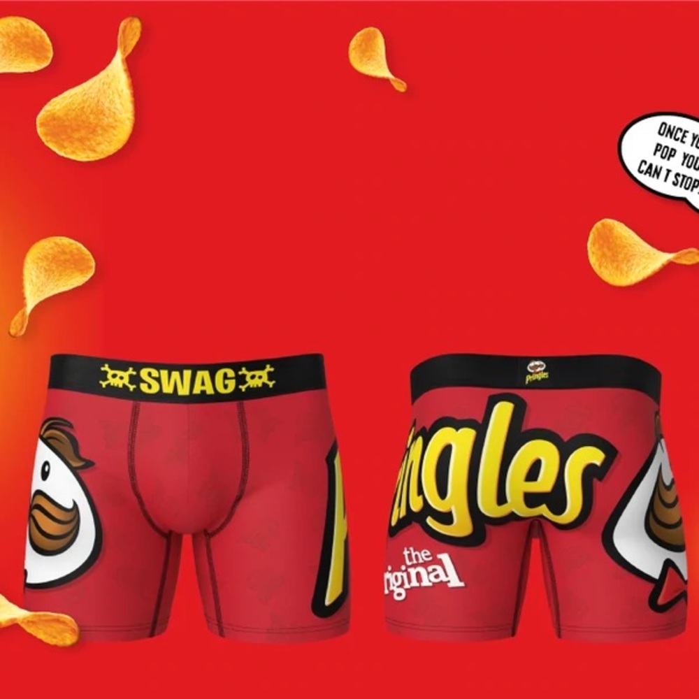 PRINGLES x SWAG boxers in a can!